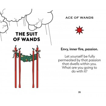 Mini Tarot Rider Waite Smith kortos Findhorn Press